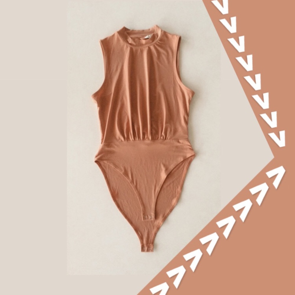 Dusty orange leotard shirt